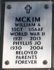Bill and Phyllis McKim gravestone