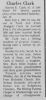 Charles E Clark obit Gratiot County Herald 15 Jan 1976