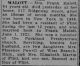 Clara Bates Malott obit Flint Daily Journal 2 Jun 1932