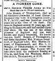 John Benson death Saginaw News 27 Feb 1892