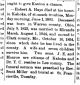 Robert Allen Hays obituary Kahoka Gazette Herald 5 Jun 1891